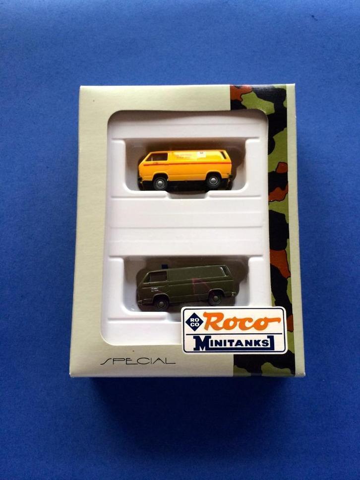 roco MiniTanks 810 VW T3 US Army fire dept. set 1/87 h0, Hobby en Vrije tijd, Modelauto's | 1:87, Nieuw, Bus of Vrachtwagen, Roco