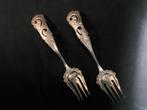 Zuurvorkjes, erg fraai antiek zilver Schoonhoven, 1870. 1191, Ophalen of Verzenden, Zilver