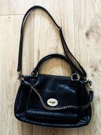 zgan zwarte leren Essentiel tas, Sieraden, Tassen en Uiterlijk, Ophalen of Verzenden, Zo goed als nieuw, Zwart, Schoudertasje