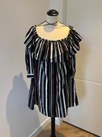 ZGAN zwart wit streep off-shoulder jurk S 36 Influence jurkj, Kleding | Dames, Zwart, Ophalen of Verzenden, Zo goed als nieuw