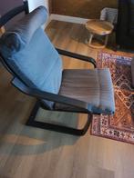 Comfortabele grijze stoel, Gebruikt, 75 tot 100 cm, Ophalen of Verzenden, Stof