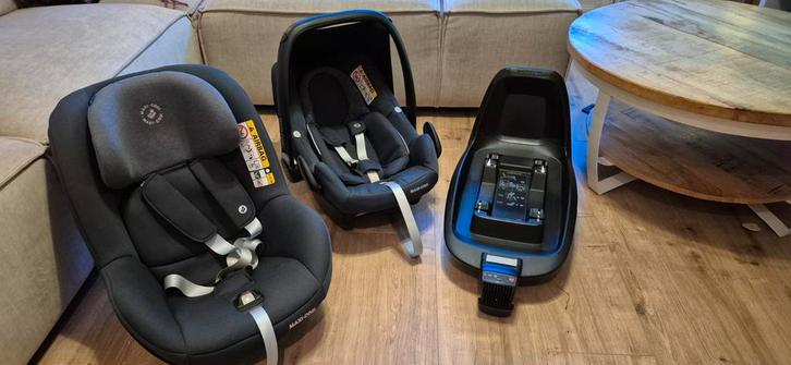 Maxi-Cosi autostoel pakket: Rock & Pearl met Isofix, Kinderen en Baby's, Autostoeltjes, Zo goed als nieuw, Maxi-Cosi, 0 t/m 13 kg