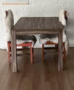 Eettafel 4 a 6 persoons, Ophalen, 100 tot 150 cm, Zo goed als nieuw, Vijf personen of meer