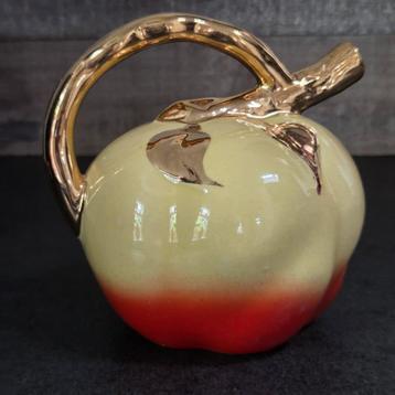 Vintage porseleinen karaf met gouden accenten, Frankrijk  beschikbaar voor biedingen