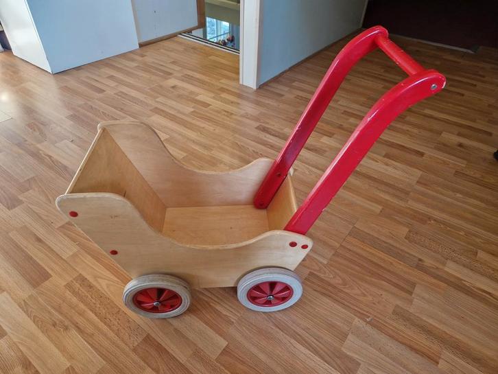 Houten Poppenwagen - Vintage Charme!, Kinderen en Baby's, Speelgoed | Overig, Gebruikt, Meisje, Ophalen