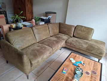 hoekbank microleder  beschikbaar voor biedingen