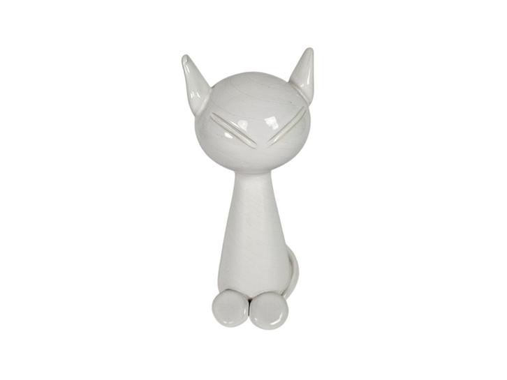 Potterie Peter Selhorst - wit -geglazuurde XL Kat - 1980'S, Antiek en Kunst, Antiek | Keramiek en Aardewerk, Ophalen of Verzenden