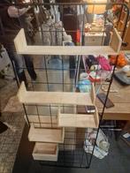 Mooie metalen rek met houten planken, Ophalen, Zo goed als nieuw