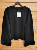 ZARA sweatshirt met nepbont mt. S/M, Nieuw, ZARA, Maat 36 (S), Zwart