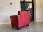 Rode leren fauteuil -  als nieuw!, Xx, Xx, Ophalen of Verzenden, 75 tot 100 cm
