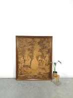 Grote doek schilderij, gobelin wandkleed, Antiek en Kunst, Ophalen of Verzenden
