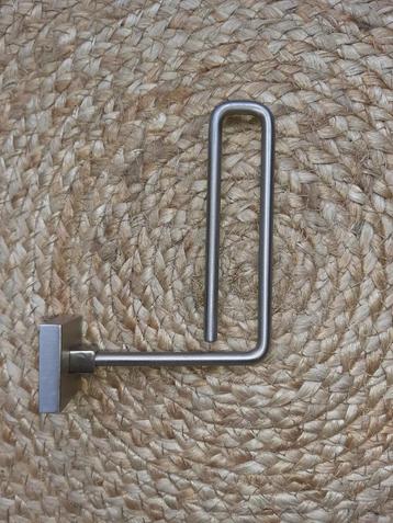 WC-Rolhouder, reserve-rol, geborsteld RVS, muurbevestiging beschikbaar voor biedingen