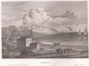 Odessa Gezicht op de haven, de stad op de achtergrond ca1837 beschikbaar voor biedingen