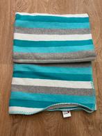 Prenatal ledikant deken gestreept blauw/wit/grijs, Ophalen of Verzenden, Zo goed als nieuw, 100 cm of meer, Deken