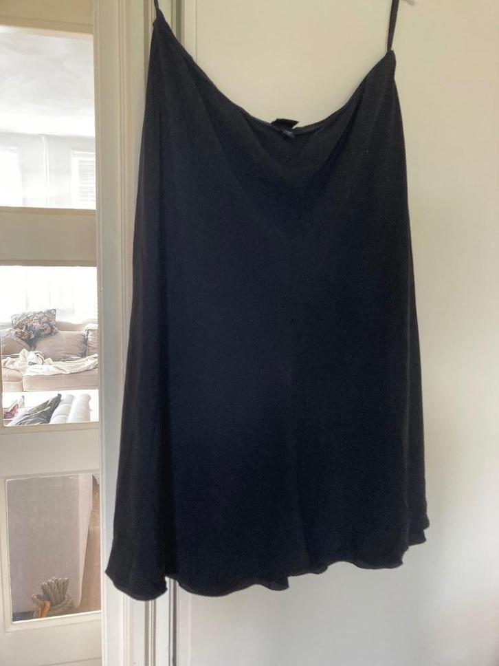 Eileen Fisher zwarte rok Dancer Crêpe de Chine 42-44, Kleding | Dames, Rokken, Gedragen, Maat 42/44 (L), Zwart, Onder de knie