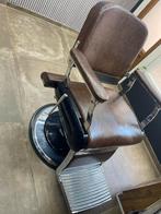 Professionele Barberstoel - Kappersstoel, Huis en Inrichting, Stoelen, Gebruikt, Bruin, Leer, Ophalen of Verzenden