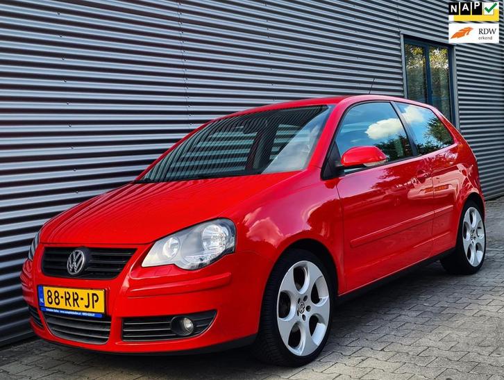 Volkswagen Polo 1.4-16V Comfortline 07-2005 Tornado Red 17in, Auto's, Volkswagen, Bedrijf, Te koop, Polo, ABS, Airbags, Airconditioning