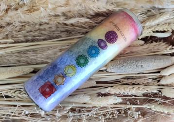  Geurkaars stearine 7 chakra's Essentiële palmolie  beschikbaar voor biedingen
