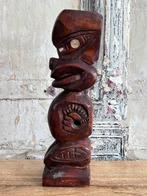 Vintage Moana houtsnijwerk tiki beeld Nieuw-Zeeland, Ophalen of Verzenden