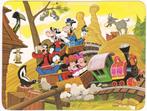 Grote Kaart Veel Disney Figuren in de Achtbaan, Verzamelen, Verzenden, Ongelopen