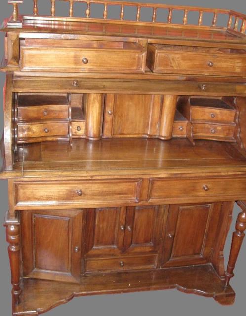 Zuivere eikenhouten secretaire van eind 1800., Antiek en Kunst, Antiek | Kantoor en Zakelijk, Ophalen