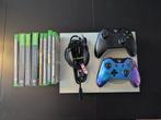 Xbox One S met 2 controllers en 8 games, Ophalen, Xbox One, Met 2 controllers, 500 GB