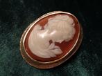 goudkl broche/hanger met camee zwaar, Ophalen of Verzenden, Nieuw, Goud, Overige materialen