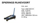 Garagekrik div 3ton tot 10 ton  krik Spierings Rijkevoort, Auto diversen, Autogereedschap, Nieuw, Ophalen of Verzenden