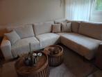 Taupe hoekbank, Huis en Inrichting, Banken | Complete zithoeken, Ophalen, Gebruikt