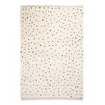 Varamin Vloerkleed Zwart/Wit stippen 160x230 cm, Huis en Inrichting, Stoffering | Tapijten en Kleden, Ophalen, Gebruikt, Crème