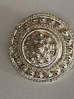 Zilveren Zeeuwse Knop Broche 835 keur 4 x 4, Verzenden, Gebruikt, 4 tot 7 cm, Zilver