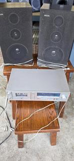 philips cassette dek f6133 / 10 inclusief boxen, Ophalen, Philips