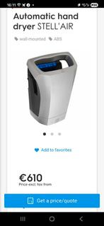 Automatische handdroger STELL'AIR - Wandmontage, Ophalen of Verzenden