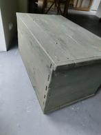 Vintage Houten Kist - Groen, Huis en Inrichting, Minder dan 50 cm, Gebruikt, Minder dan 50 cm, Ophalen of Verzenden