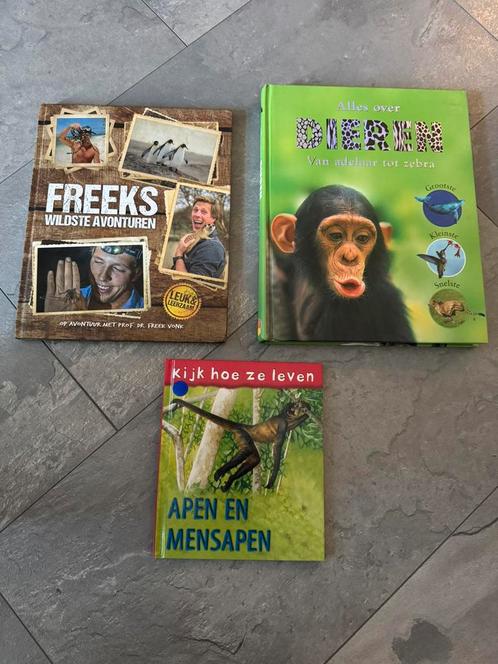 3 boeken over dieren en Freek Vonk, Boeken, Dieren en Huisdieren, Zo goed als nieuw, Overige diersoorten, Ophalen of Verzenden