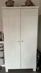 Kledingkast wit hout, Huis en Inrichting, Kasten | Kledingkasten, Ophalen, Gebruikt, 50 tot 100 cm, 150 tot 200 cm