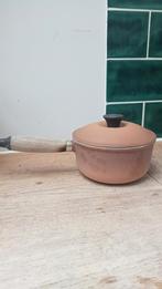 Le Creuset sauspan maat 14 met deksel, Ophalen of Verzenden, Gebruikt, Overige materialen, Kookpan of Snelkookpan