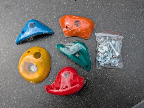 Klimstenen set - 5 stuks - Nieuw, Kinderen en Baby's, Speelgoed | Buiten | Speeltoestellen, Nieuw, Klimwand, Aanbouwonderdeel