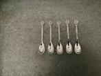 Gero 90 Verzilverde Art Deco Theelepels, Georg Nilsson, 5 st, Ophalen of Verzenden