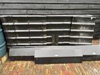 Dakpanplaten dakpan antraciet inclusief nokken nokpan, Gebruikt, Zwart, 15 m² of meer, Metaal