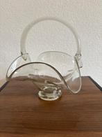 glazen hengsel mandje handgemaakt, Antiek en Kunst, Antiek | Glas en Kristal, Ophalen of Verzenden