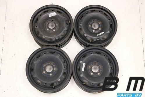 Originele 14 inch stalen velgen VW Polo 9N / 9N3, Auto-onderdelen, Banden en Velgen, Velg(en), Gebruikt