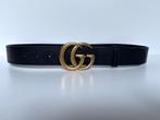GUCCI Zwart leer Marmont unisex riem  Maat 90, 3 tot 5 cm, 90 tot 100 cm, Tailleriem, Ophalen of Verzenden