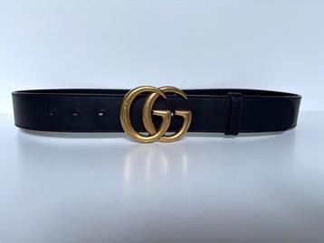 GUCCI Zwart leer Marmont unisex riem  Maat 90 beschikbaar voor biedingen