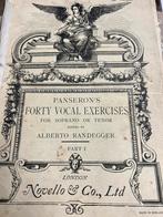 panserons veertig vocale sopraan & tenor Oud notenboek 1924, Antiek en Kunst, Antiek | Boeken en Bijbels, Ophalen of Verzenden