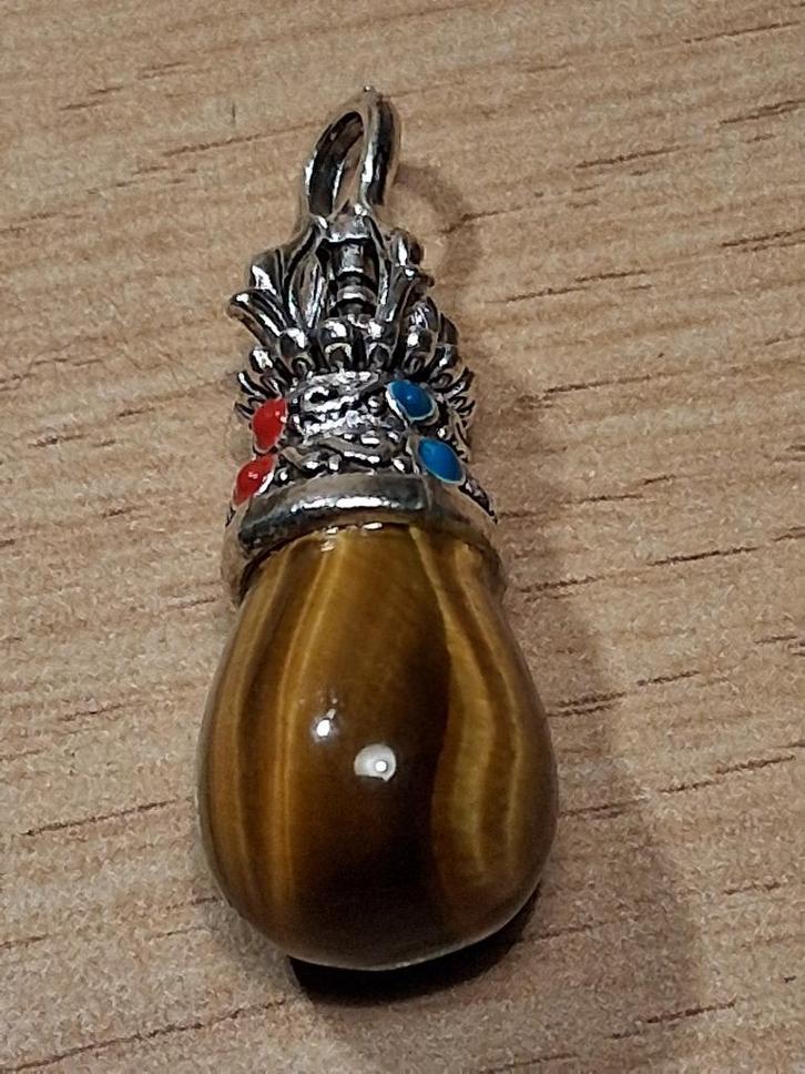 pendant Tigers Eye, Sieraden, Tassen en Uiterlijk, Kettinghangers, Nieuw, Steen of Mineraal, Overige kleuren, Met edelsteen, Ophalen of Verzenden