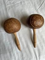 Handgemaakte sambaballen, maracas uit Cuba, percussie, Muziek en Instrumenten, Ophalen of Verzenden, Zo goed als nieuw