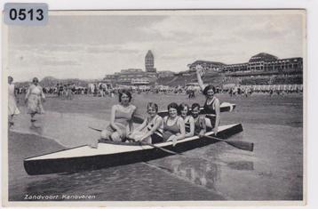 150513 Kanovaren Zandvoort gelopen zeer oude kaart 1934 beschikbaar voor biedingen