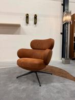 Showmodel Pode Bibo draai fauteuil Bruin leer Design Stoel, Huis en Inrichting, Fauteuils, Nieuw, Pode, Leer, 75 tot 100 cm