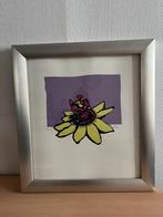 Zeefdruk nr. 80/200 Lotusbloem Passiebloem Gesigneerd Erwin, Antiek en Kunst, Kunst | Litho's en Zeefdrukken, Ophalen of Verzenden